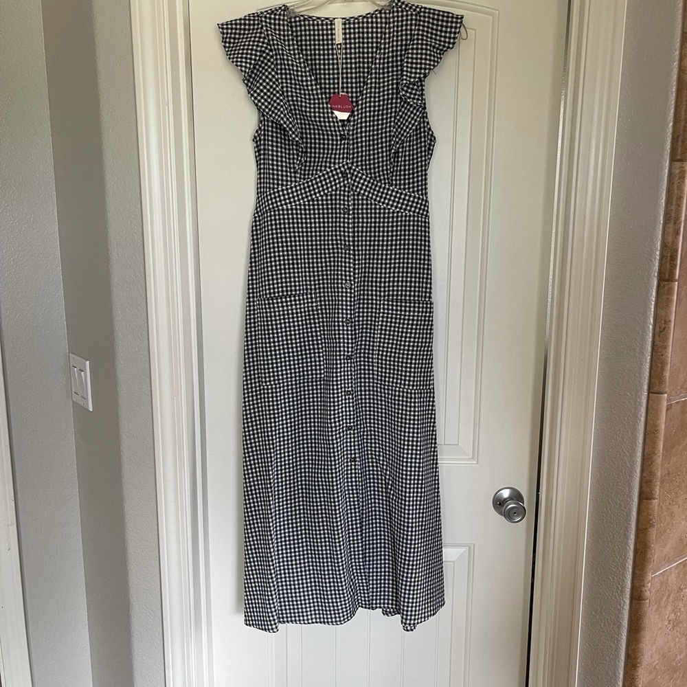 Pinkblush Midi Gingham Dress